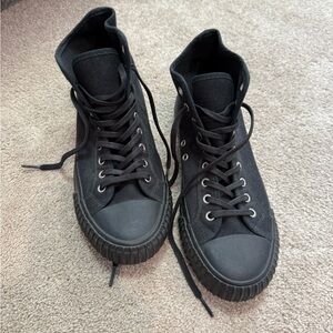 P.F. Flyers Black High-Top Sneakers